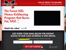 Tablet Screenshot of foresthills-ilovekickboxing.com